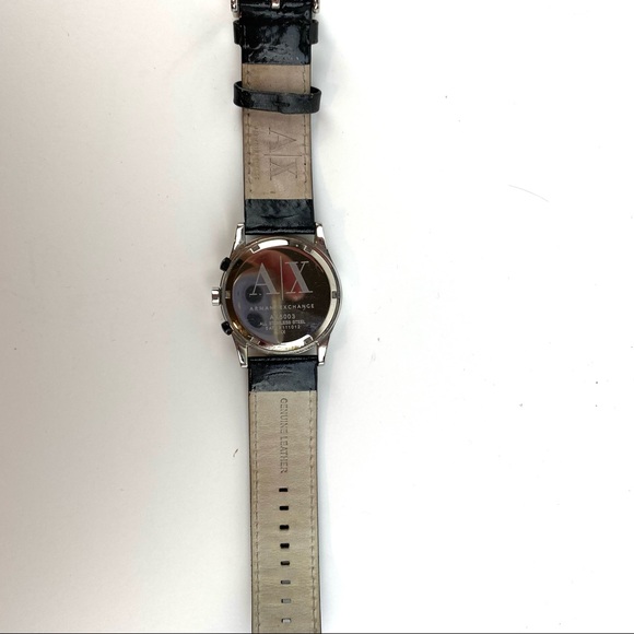 A/X Armani Exchange Black Leather Watch - Picture 4 of 4